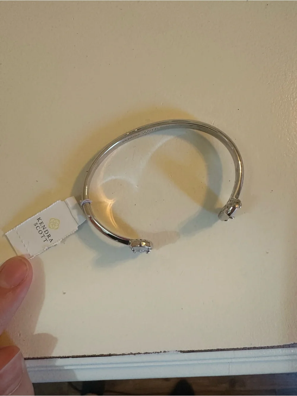 Kendra Scott Iridescent Druzy Open Cuff Bracelet - White